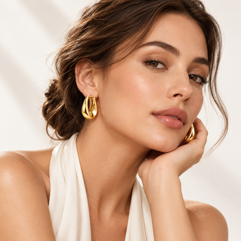 Classic Golden Hoop Earrings