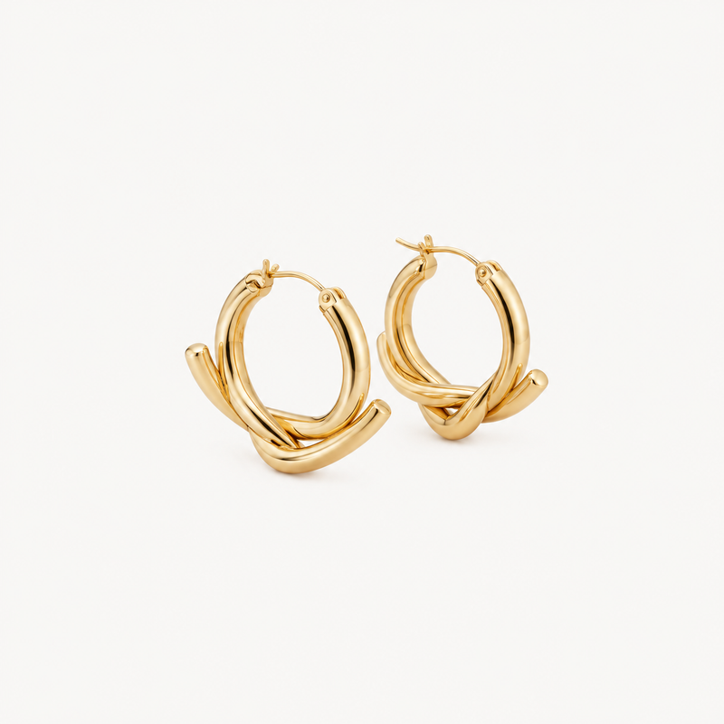 Twist Hoop Earrings