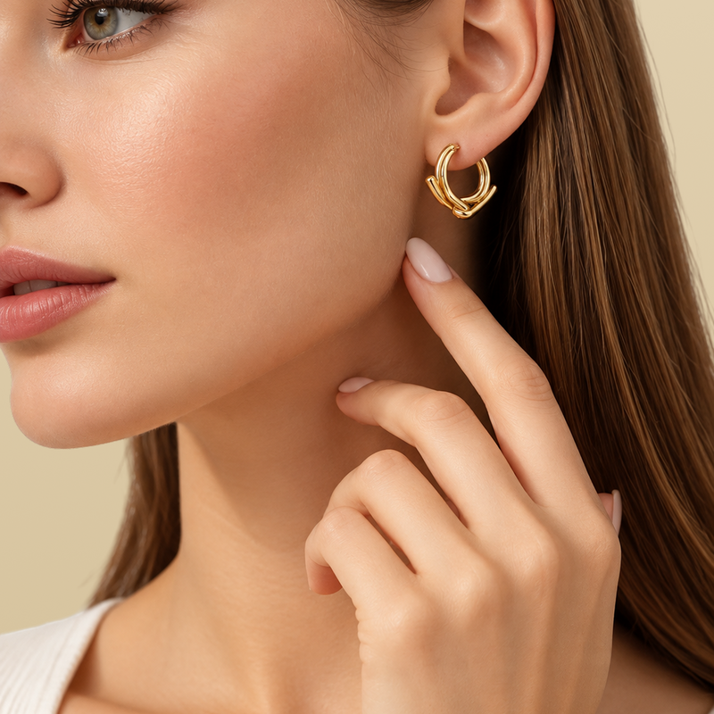 Twist Hoop Earrings
